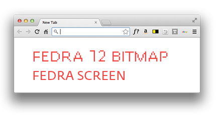 Type on Screen: Fedra